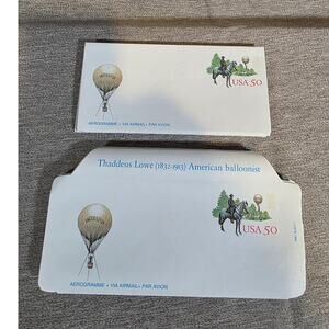 United States 50¢ Thaddeus Lowe Aerogramme/Air Mail/ Par Avion Letter Sheet 1995